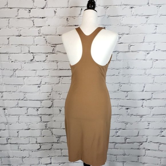 Dsquared2 Brown Fitted Racerback Dress - Picture 4 of 5